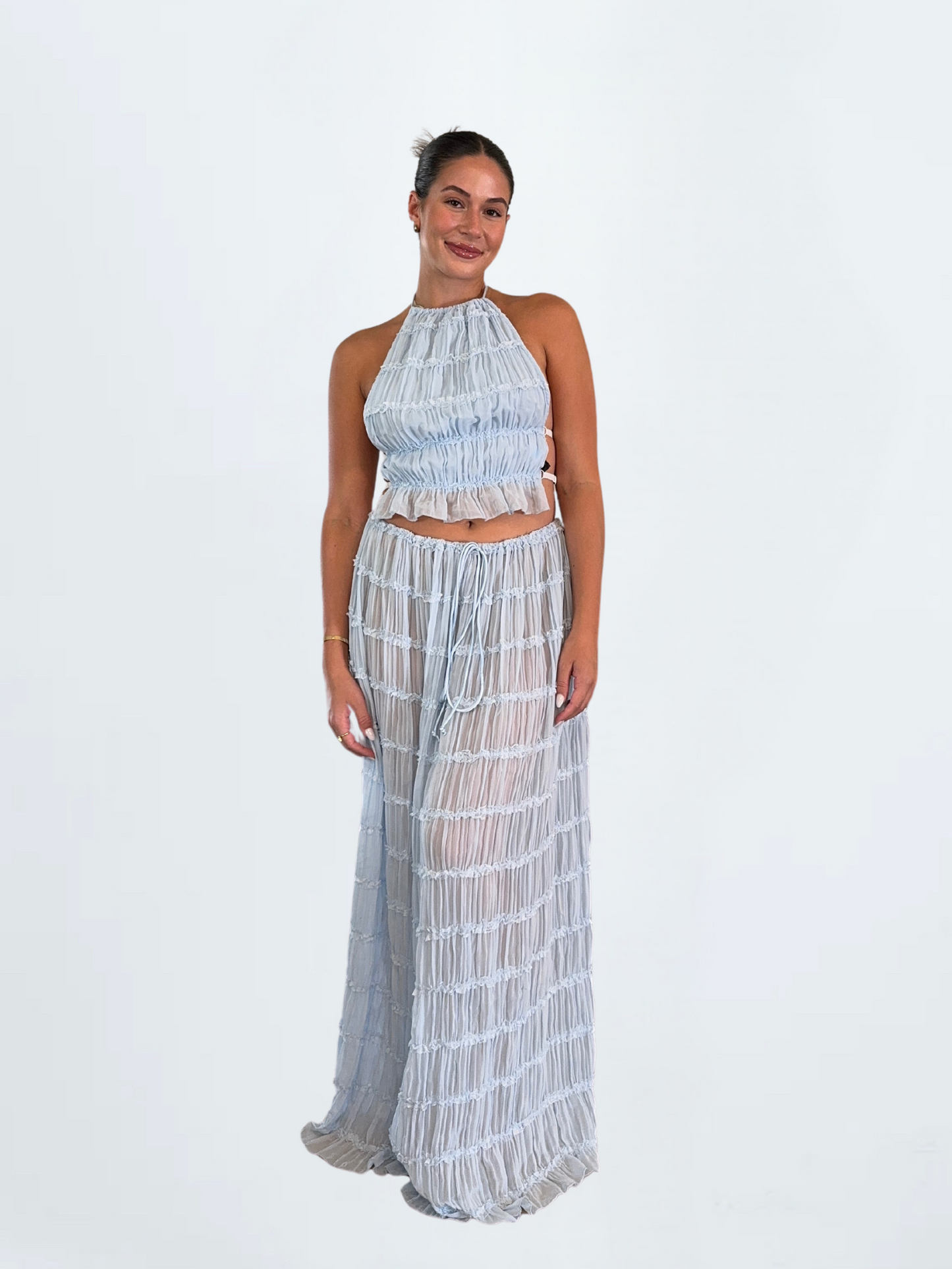 Siena Skirt Set / Blue