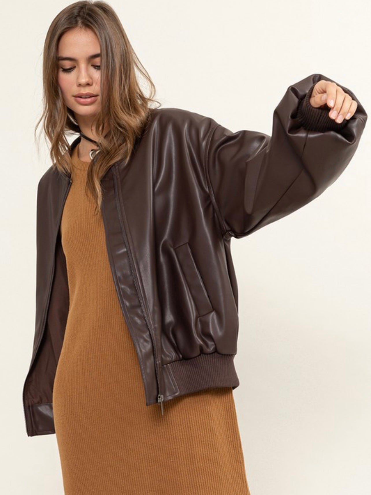 Chocolate Oversized Jacket