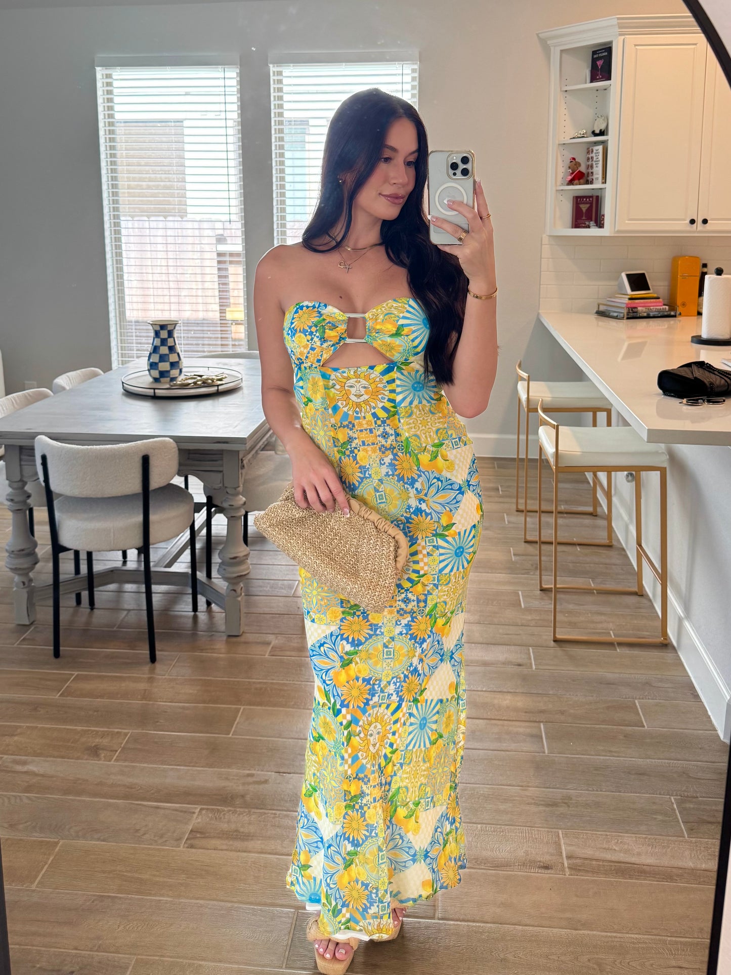 Lake Como Strapless Dress