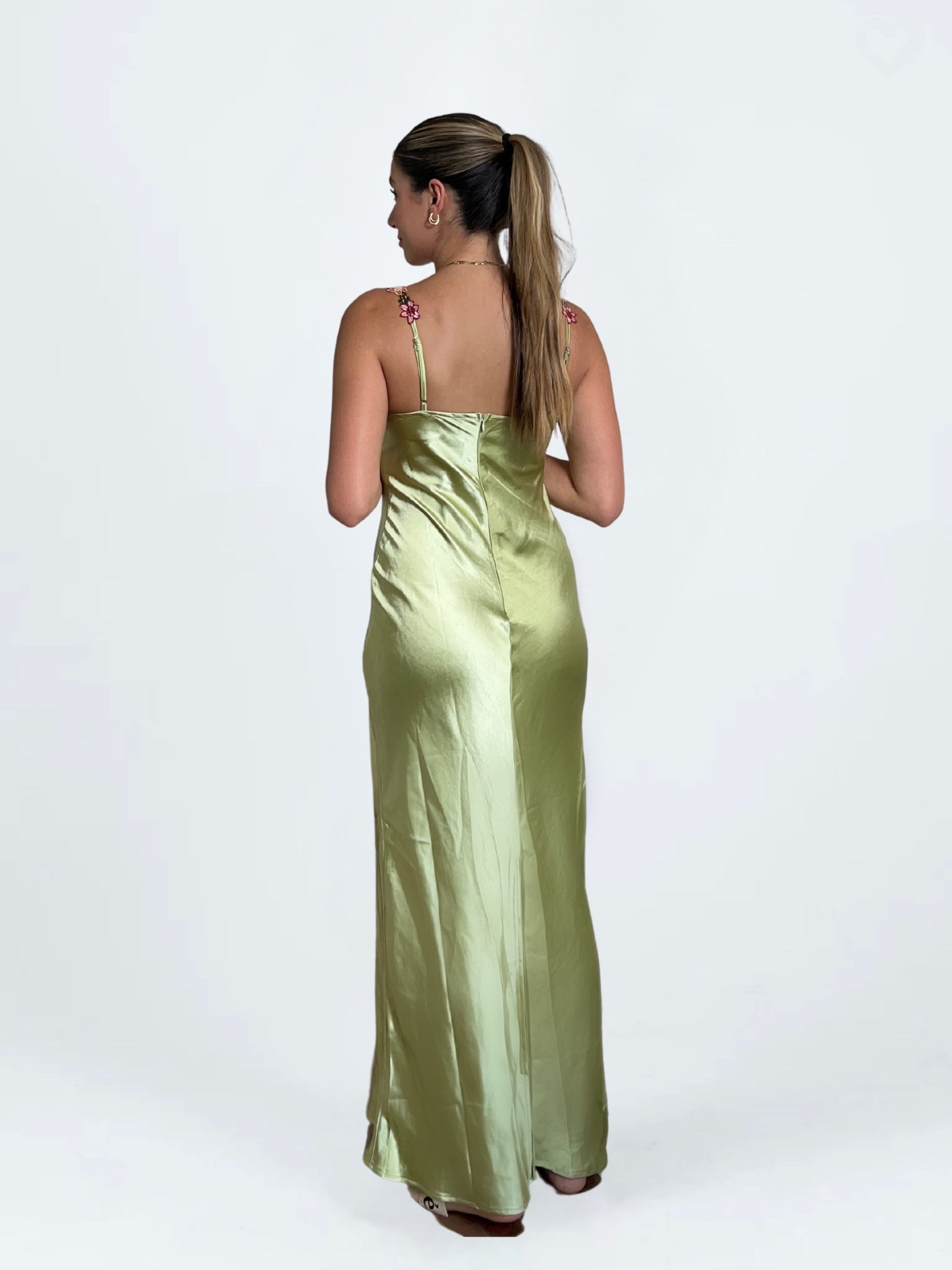 Flower Strap Maxi Dress