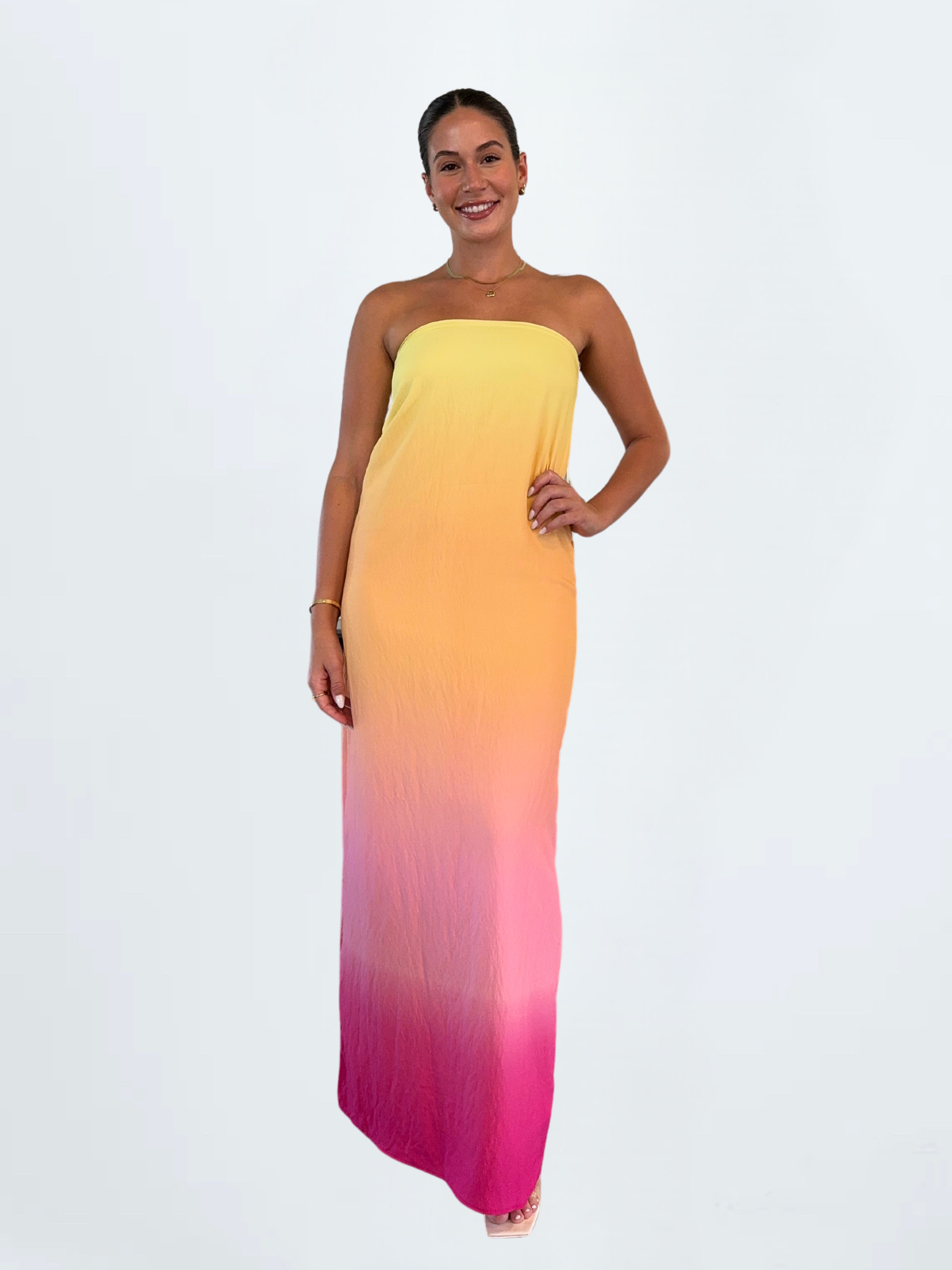 Dip Dye Maxi Dress Large Dip Dye Maxi Dress Large