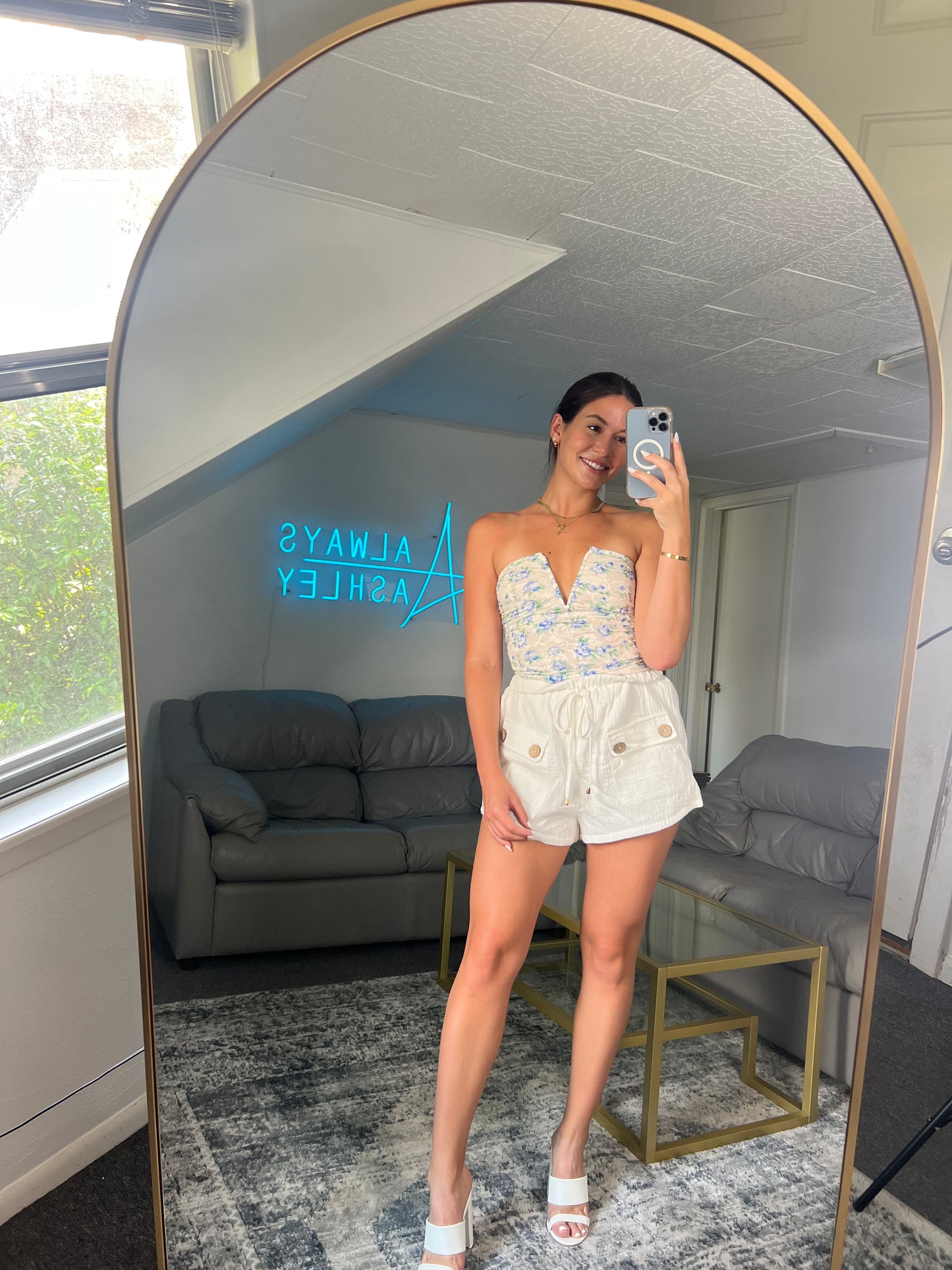 Floral Bustier Top