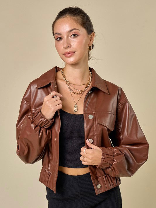 Maverick Bomber Jacket / Brown