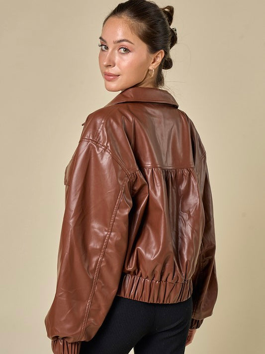 Maverick Bomber Jacket / Brown