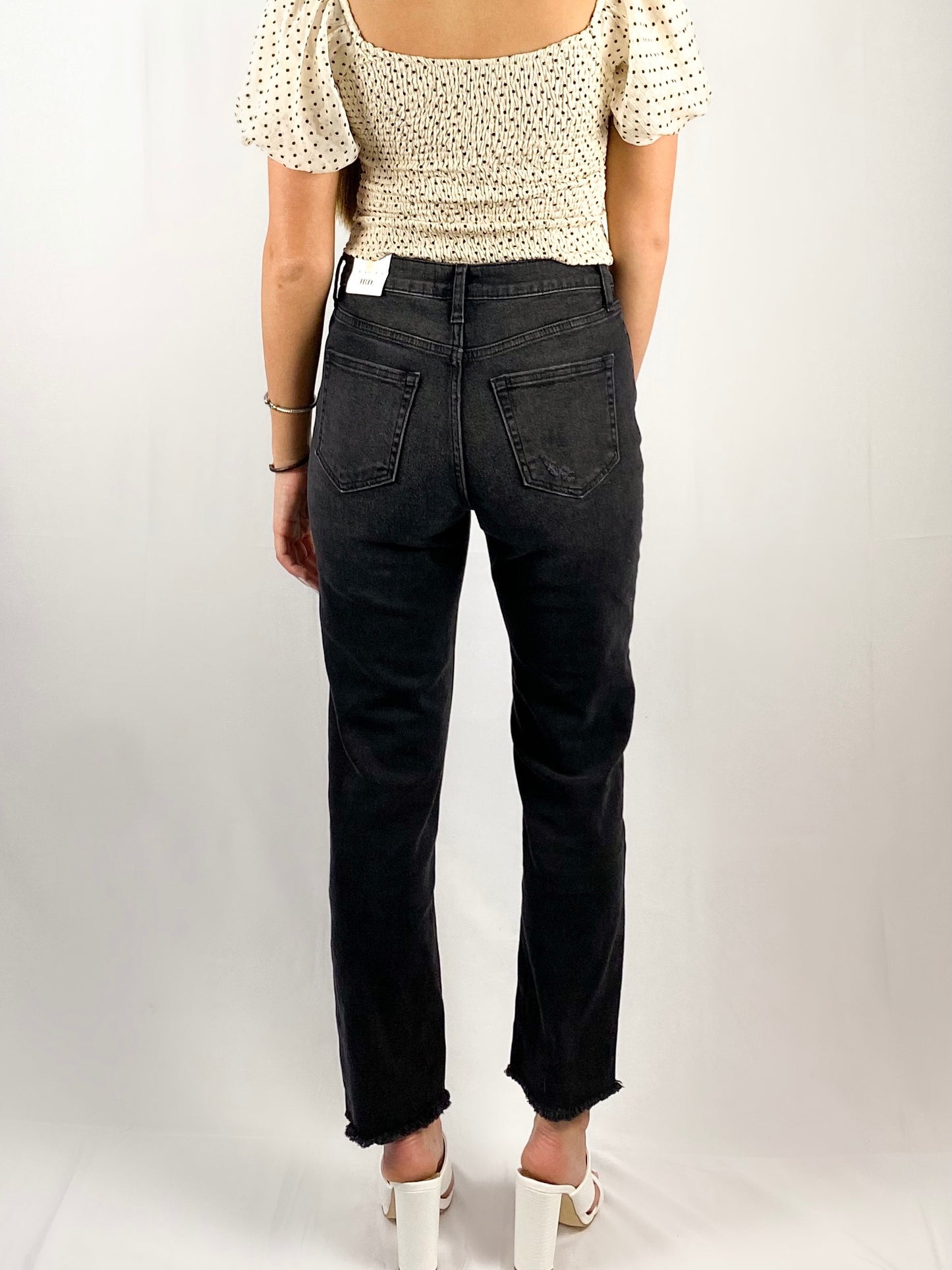 Katie High Rise Straight Jeans