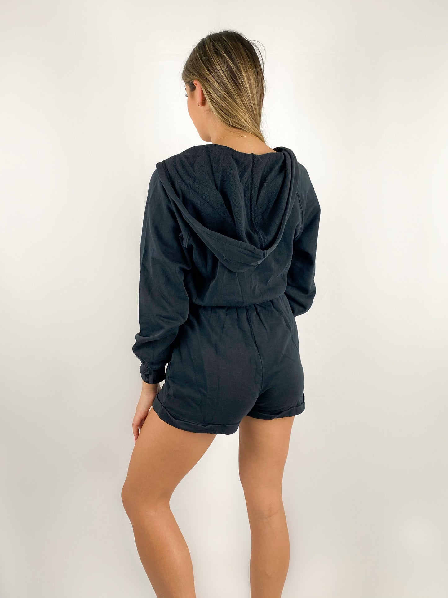 L*SPACE Black Coverup Romper