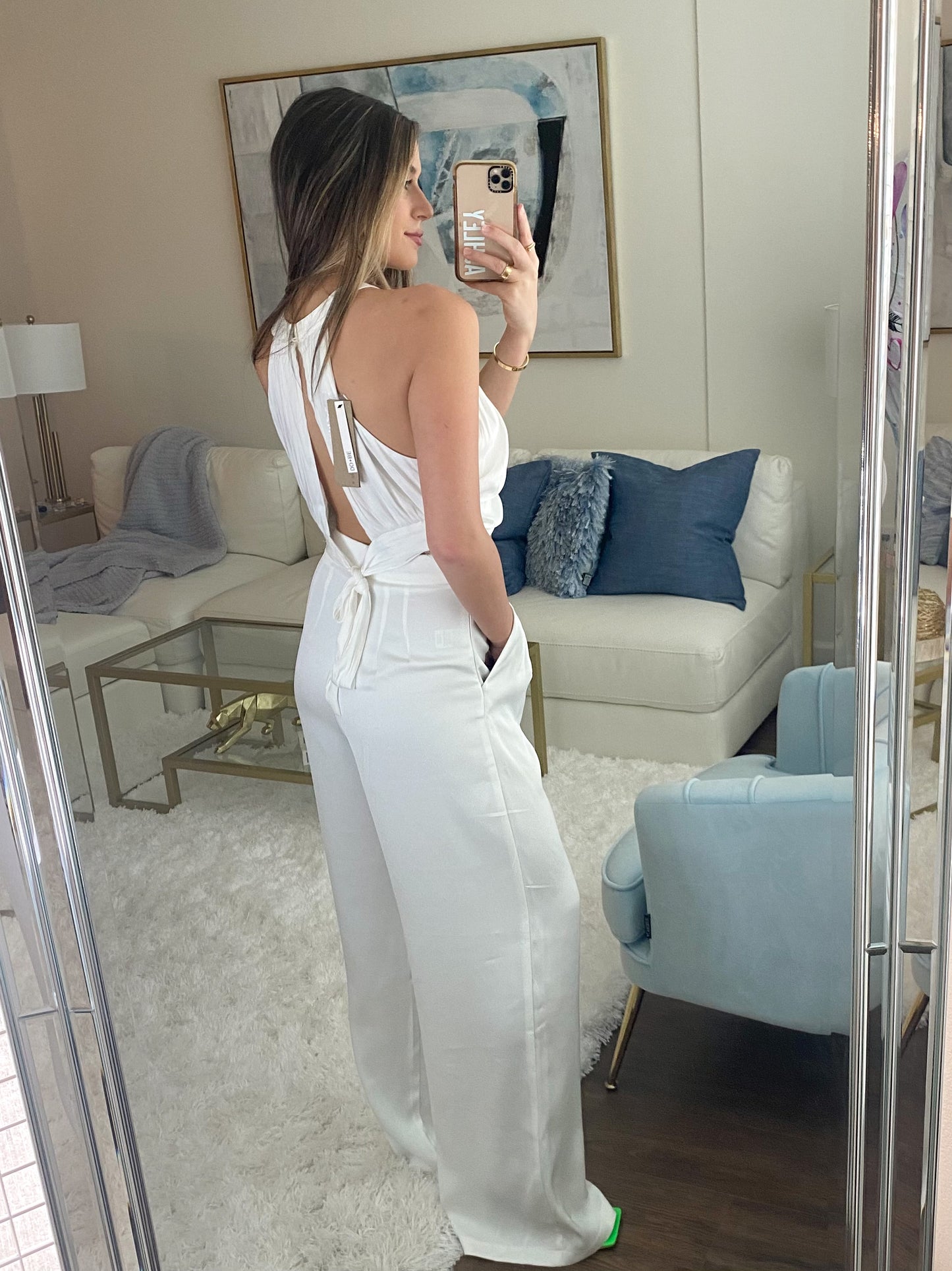 Emily Wrap Crop Top / White