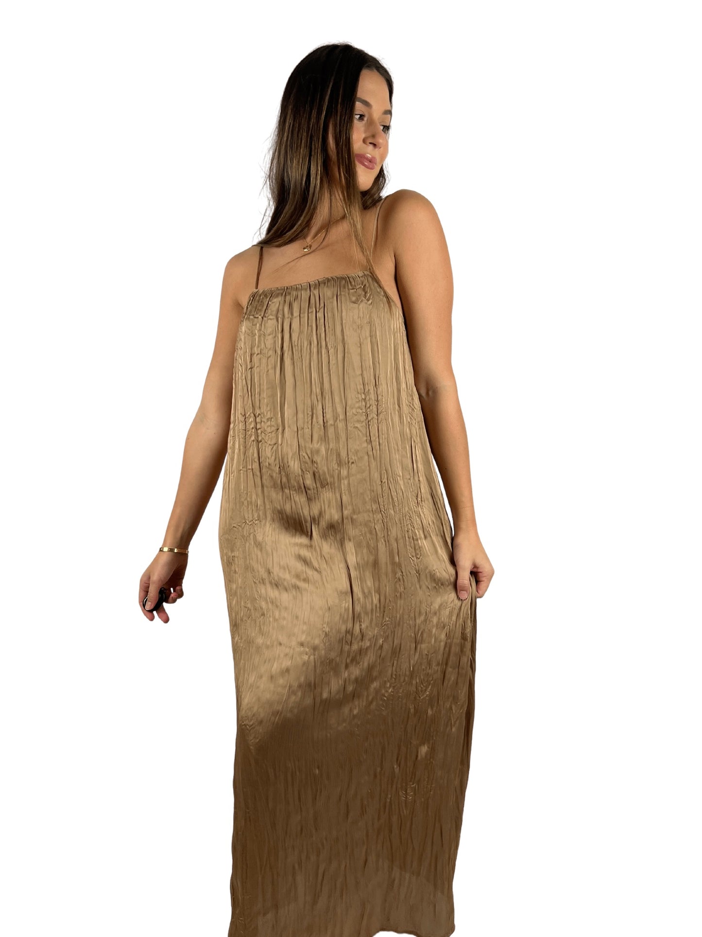 Pleated Maxi Dress