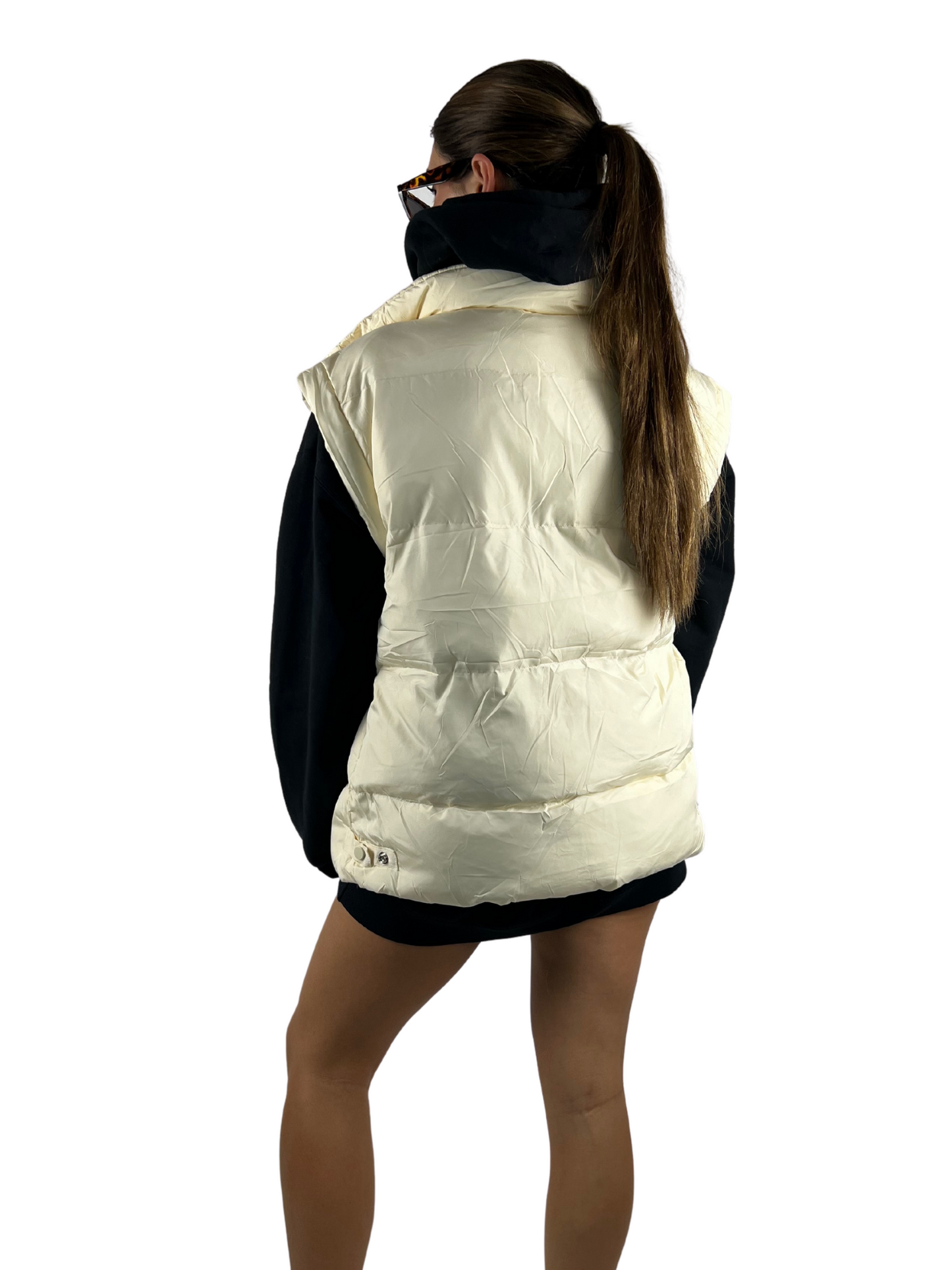 Cream Puffer Vest