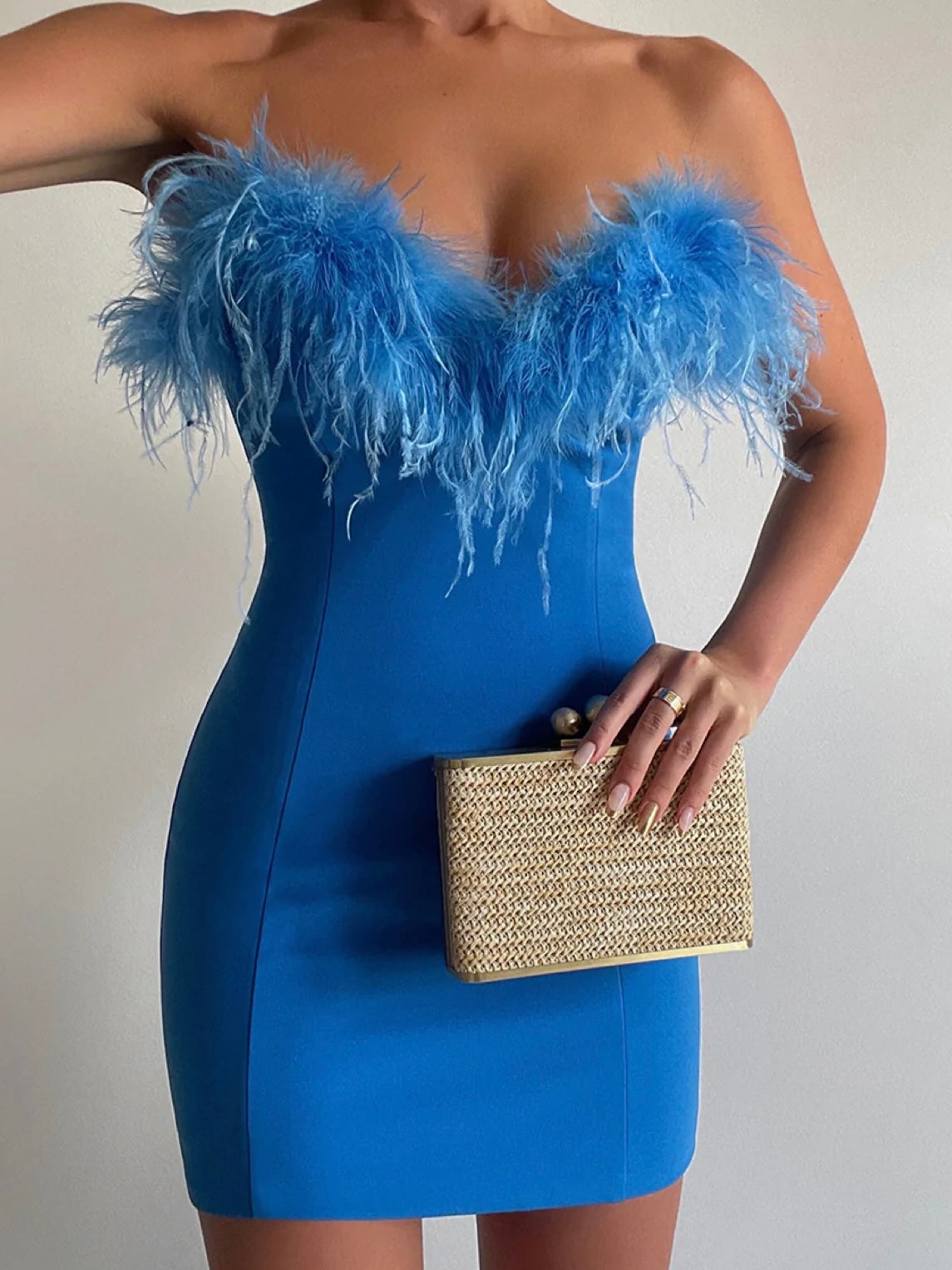 St Tropez Feather Dress
