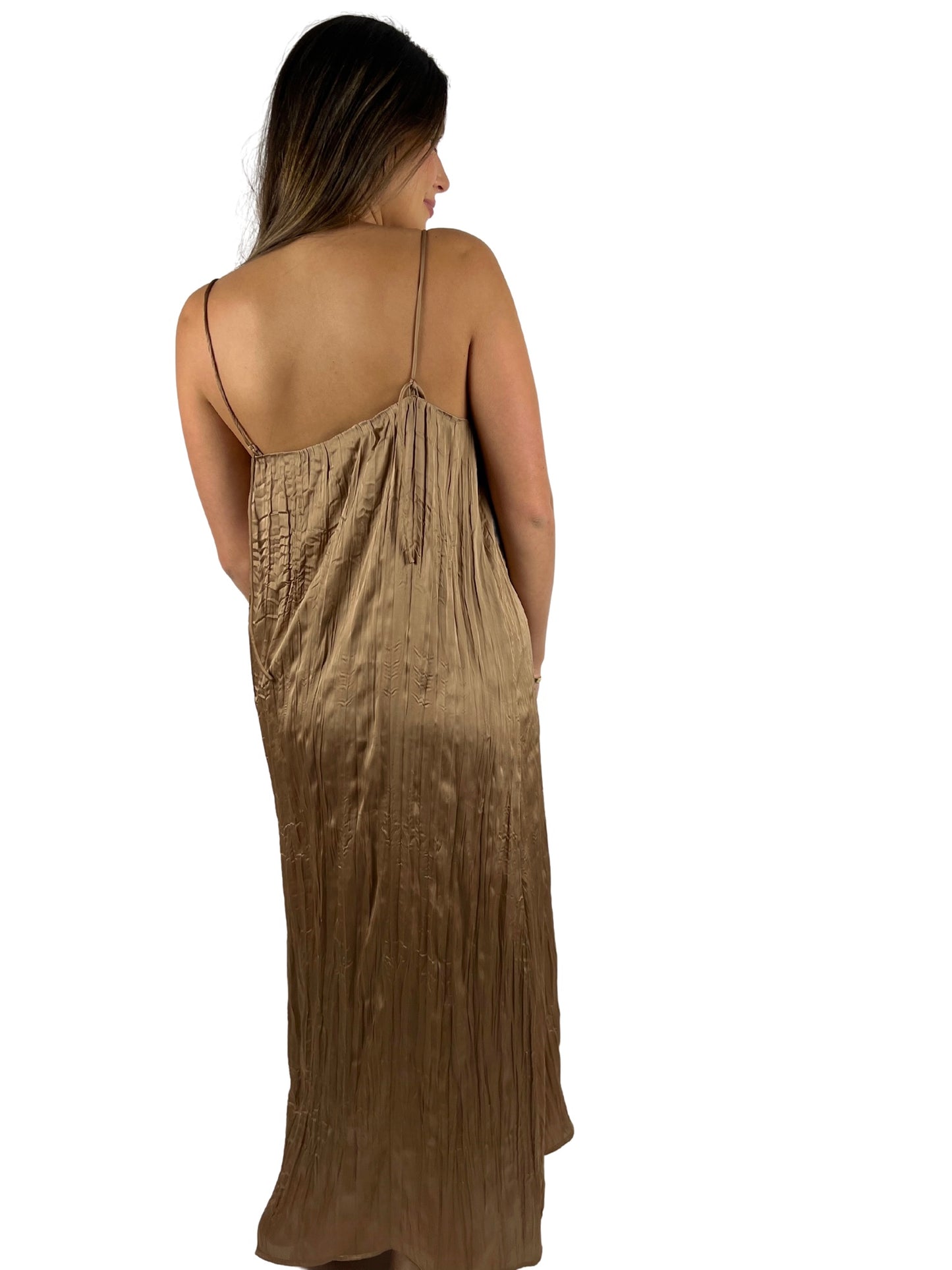 Pleated Maxi Dress