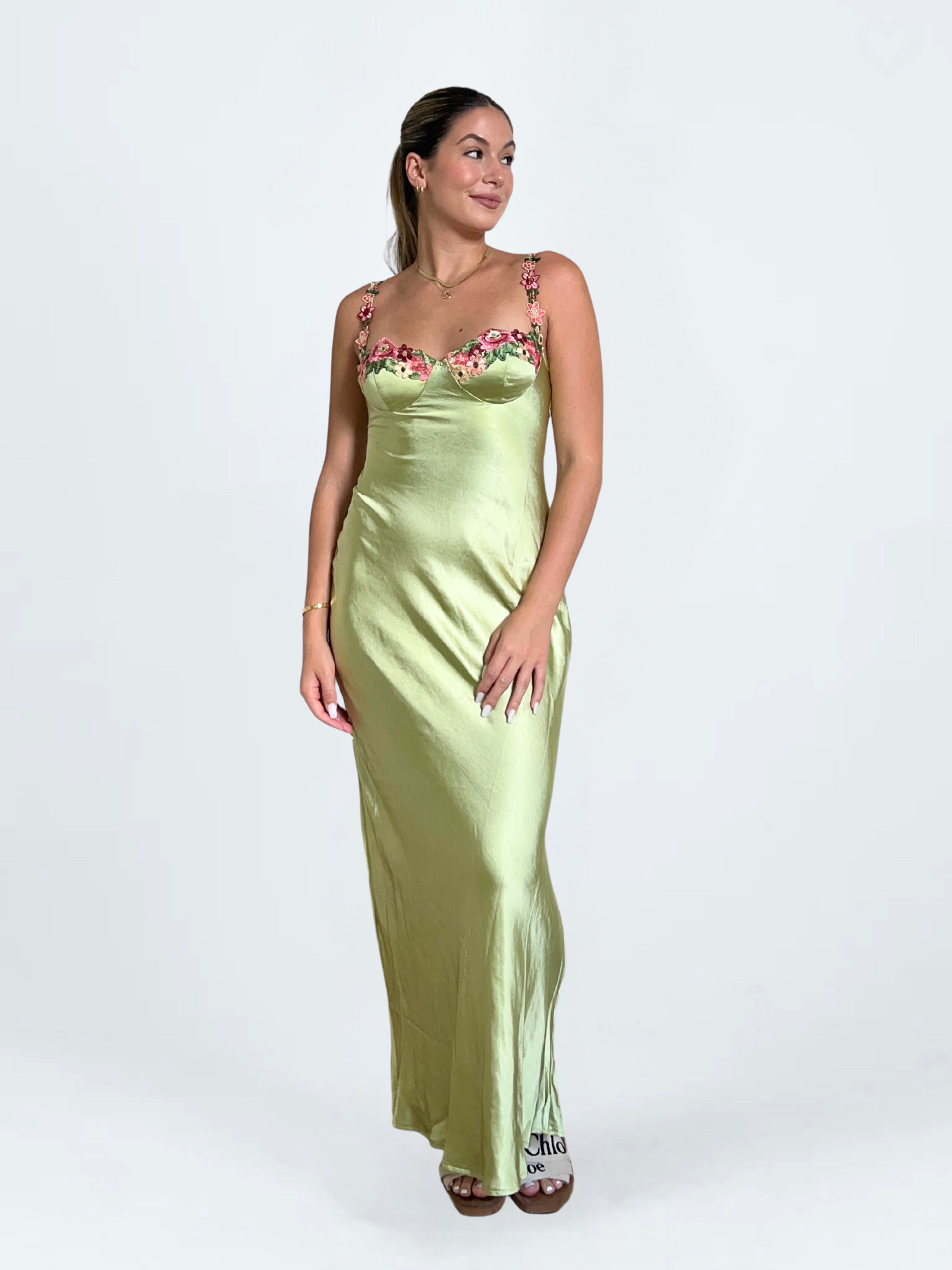 ashley maxi dress Ashley 3D Floral Maxi Dress