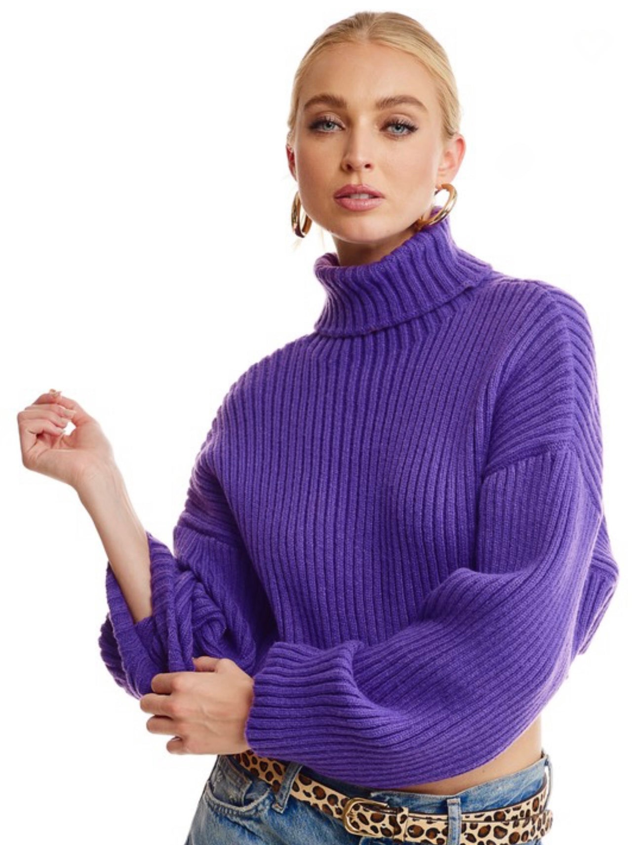 Falling For You Sweater / Purple