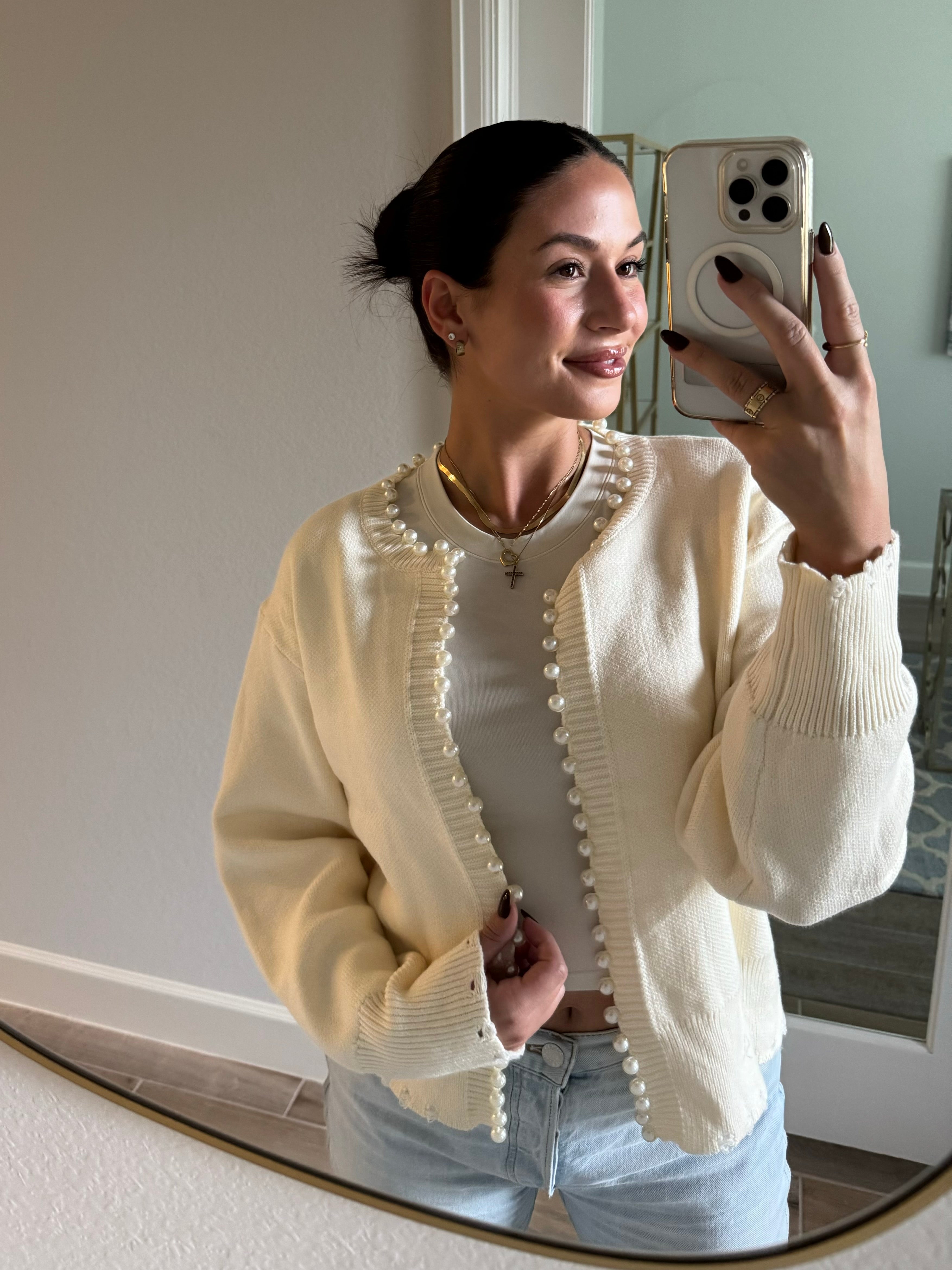 Pearl sale Cardigan