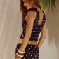 Polka Dot Scarf Top