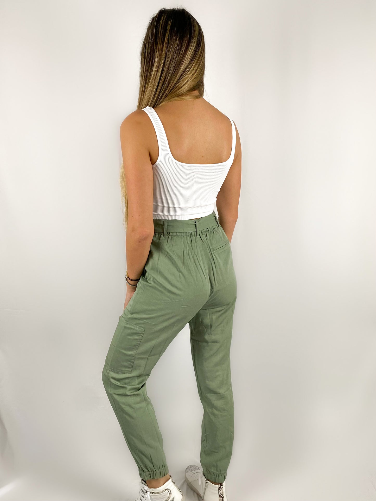 Bow Tie Joggers / Green