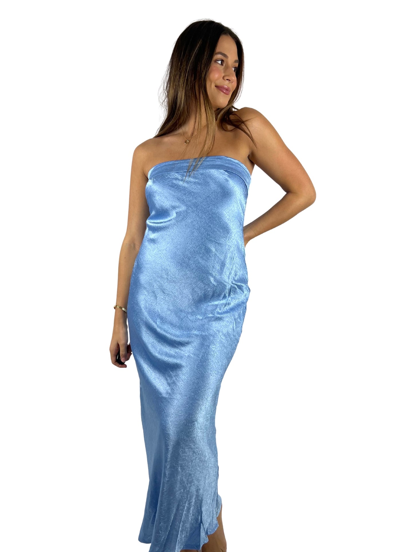 Ashton Slip Dress / Light Blue