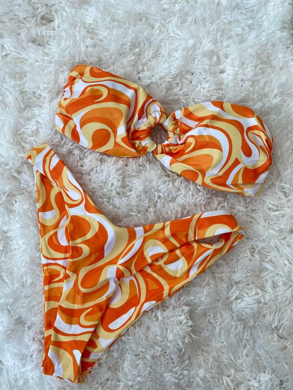 Groovy Orange Bikini Set