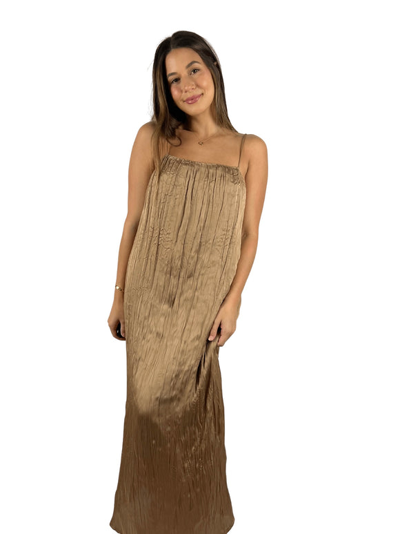 Pleated Maxi Dress