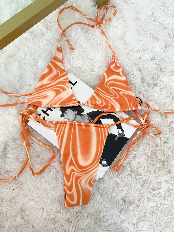 Orange Creamsicle Bikini Set