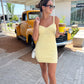 Beach Babe Knit Dress / Yellow